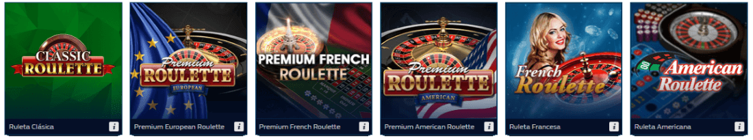 Juegos de ruleta en William Hill casino